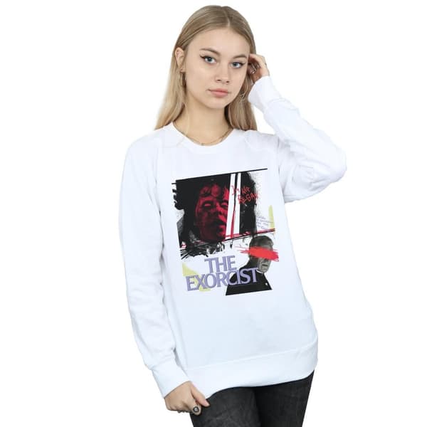 The Exorcist Womens/Ladies Scratched Eyes Sweatshirt