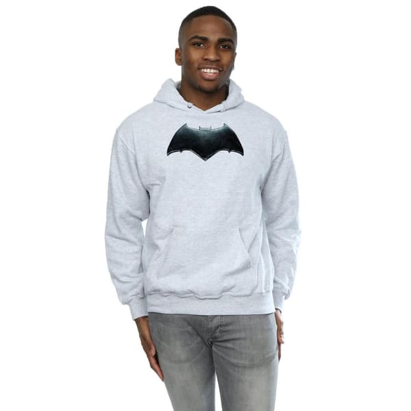 DC Comics Justice League Movie Batman Emblem Hoodie för herrar