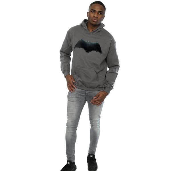 DC Comics Justice League Movie Batman Emblem Hoodie för herrar