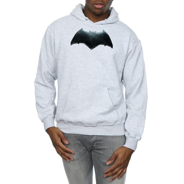 DC Comics Justice League Movie Batman Emblem Hoodie för herrar