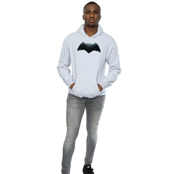 DC Comics Justice League Movie Batman Emblem Hoodie för herrar