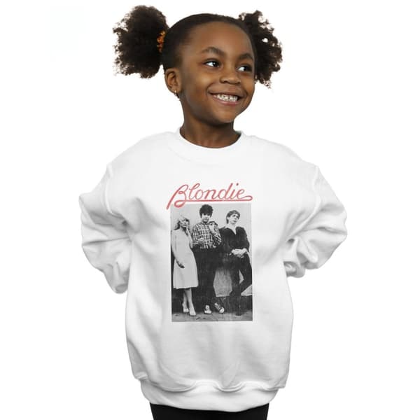 Blondie Sweatshirt med tryck i band för flickor
