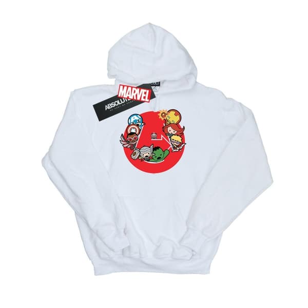Marvel Mens Kawaii Avengers Ready Steady War Hoodie