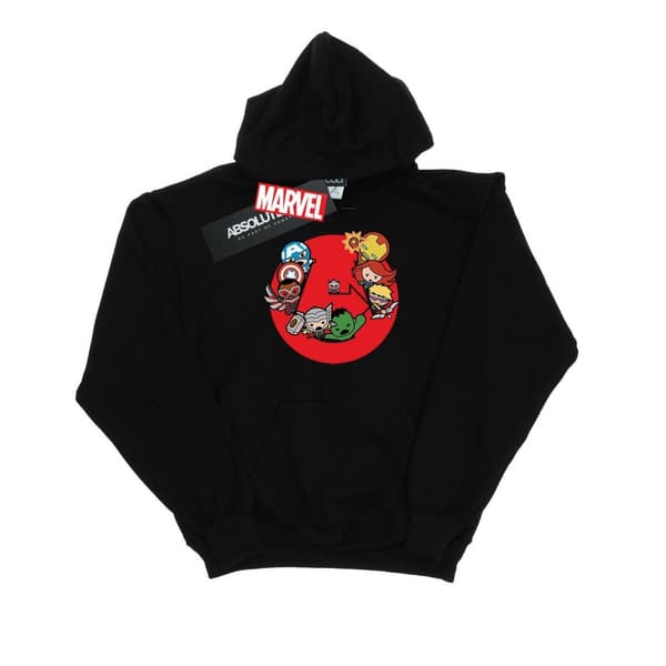 Marvel Mens Kawaii Avengers Ready Steady War Hoodie