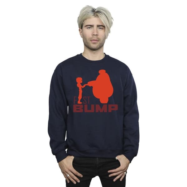Disney Big Hero 6 Baymax Fist Bump Cutout Sweatshirt för män