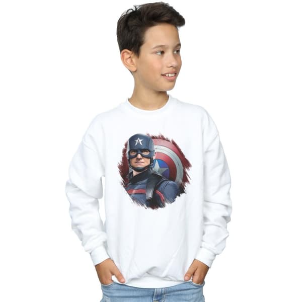 Marvel Boys The Falcon And The Winter Soldier Captain America Stare Sweatshirt