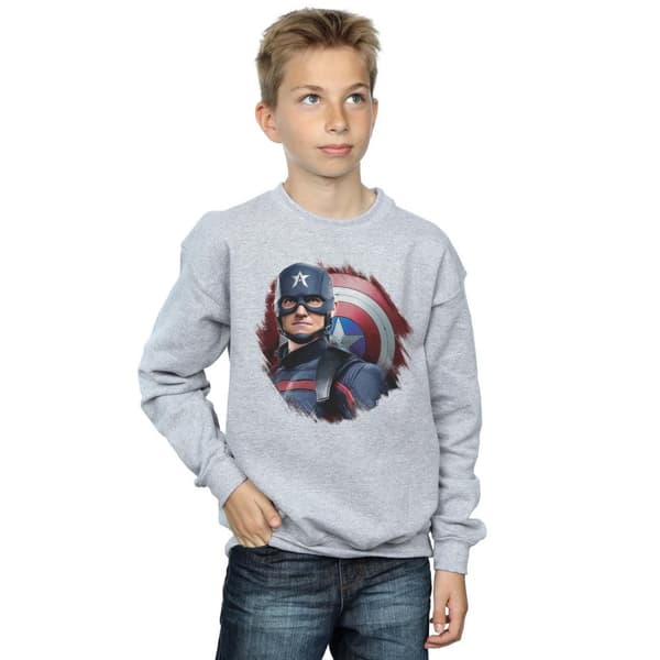 Marvel Pojkar The Falcon And The Winter Soldier Captain America Stare Sweatshirt