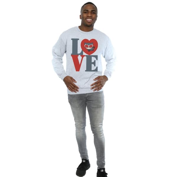 DC Comics Mens Chibi Catwoman Love Sweatshirt