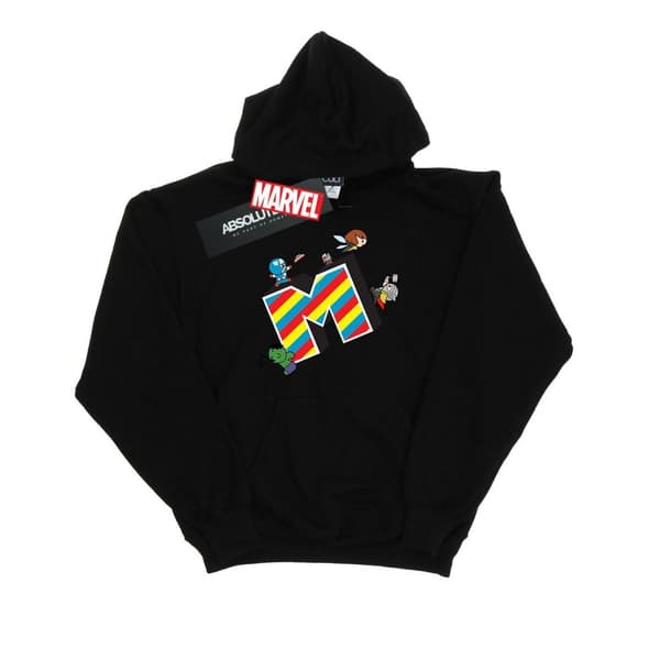 Marvel Mens Kawaii M Is For Marvel Hoodie