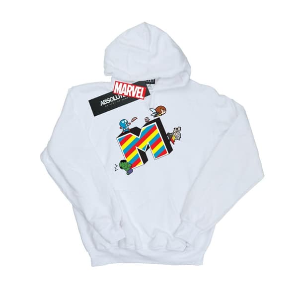 Marvel Mens Kawaii M Is For Marvel Hoodie