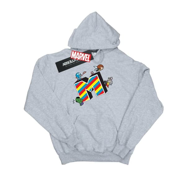 Marvel Mens Kawaii M Is For Marvel Hoodie