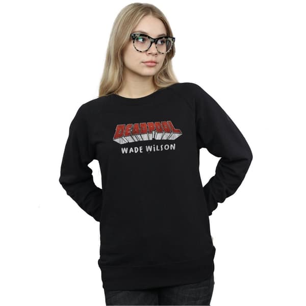 Marvel Dam/Tjej Deadpool AKA Wade Wilson Sweatshirt