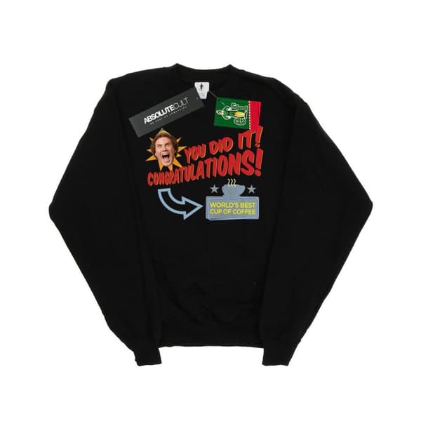 Elf Boys World´s Best Coffee Sweatshirt Black 9-11 Years