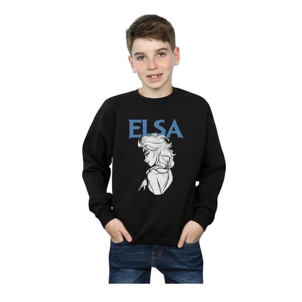 Disney Pojkar Frozen Elsa Profil Sketch Sweatshirt