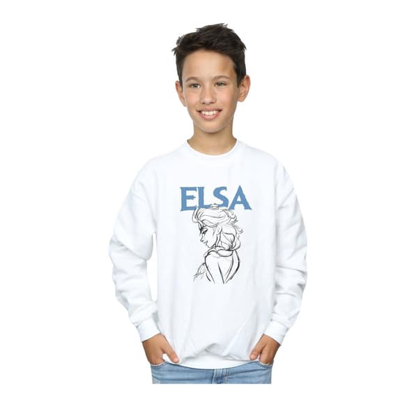 Disney Boys Frozen Elsa Profile Sketch Sweatshirt