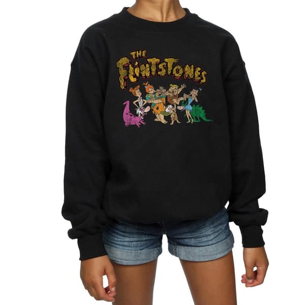 The Flintstones Girls Group Distressed Sweatshirt