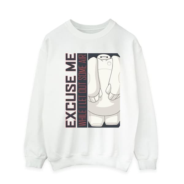Disney Mens Big Hero 6 Baymax Excuse Me Some Air Sweatshirt