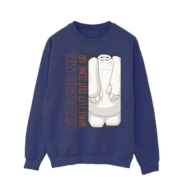 Disney Mens Big Hero 6 Baymax Excuse Me Some Air Sweatshirt
