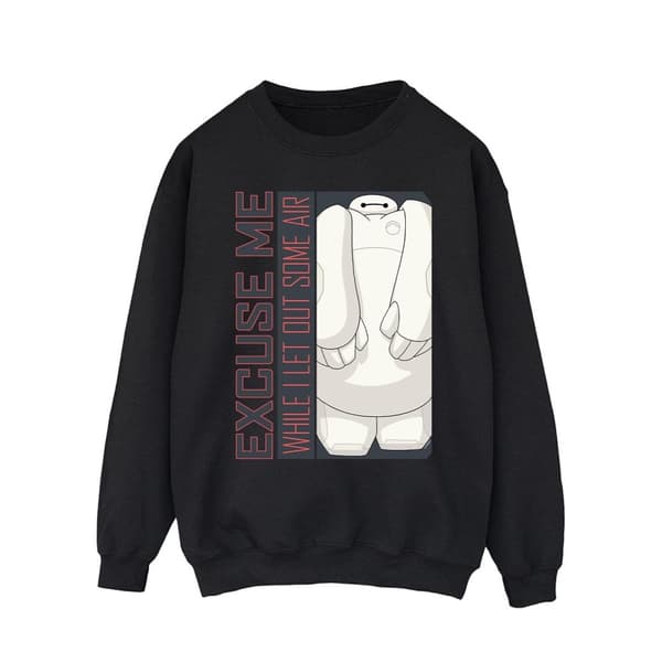 Disney Mens Big Hero 6 Baymax Excuse Me Some Air Sweatshirt
