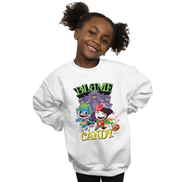 DC Comics Sweatshirt för flickor - Super Friends - Skyll på godiset