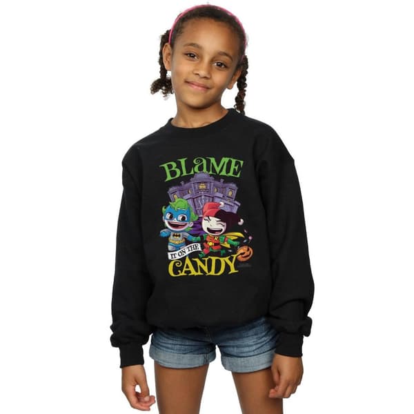 DC Comics Sweatshirt för flickor - Super Friends - Skyll på godiset