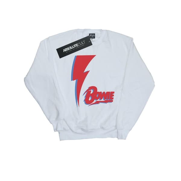 David Bowie Dam/Tjej Red Bolt Sweatshirt