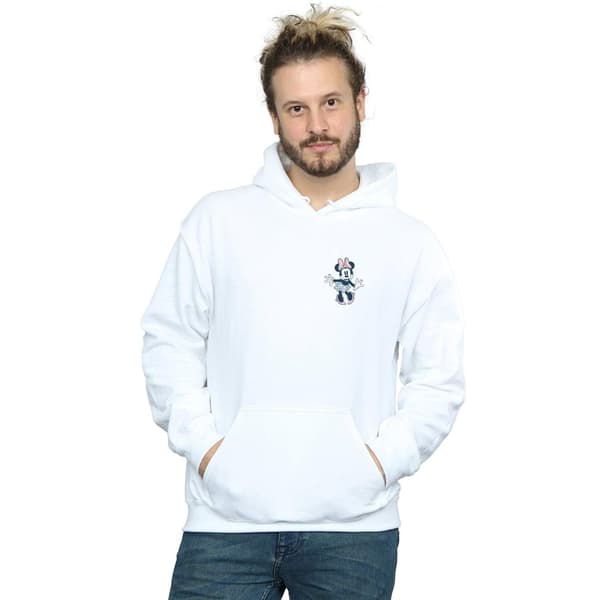Disney Mens Minnie Mouse Dancing Chest Hoodie
