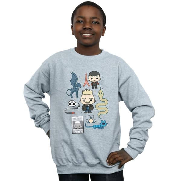 Fantastic Beasts Chibi Grindelwald-tröja för pojkar