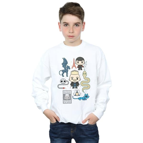 Fantastic Beasts Chibi Grindelwald-tröja för pojkar