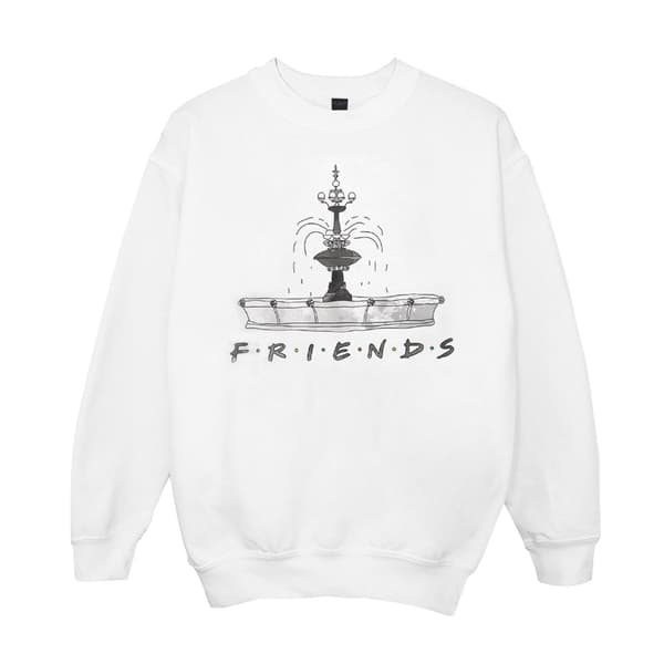 Friends Sweatshirt med fontänskiss för flickor
