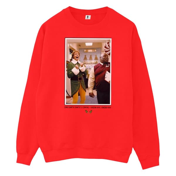 Elf Pojkar OMG Santa Photo Sweatshirt
