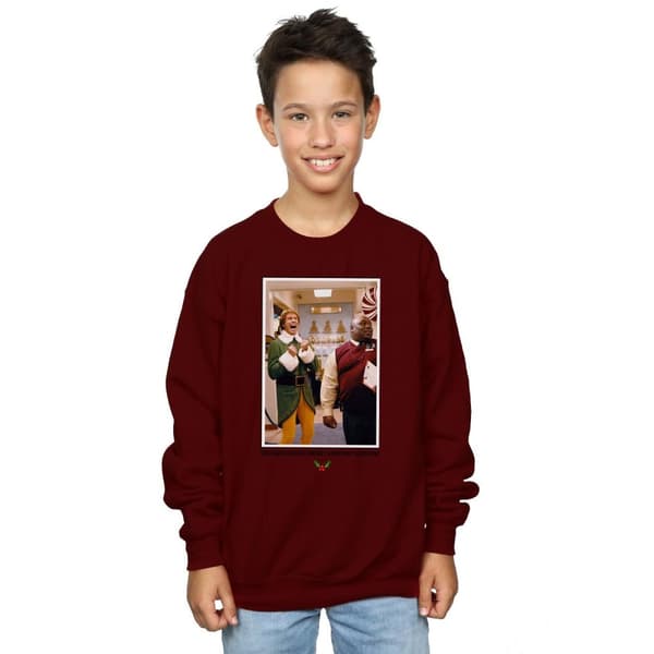 Elf Pojkar OMG Santa Photo Sweatshirt