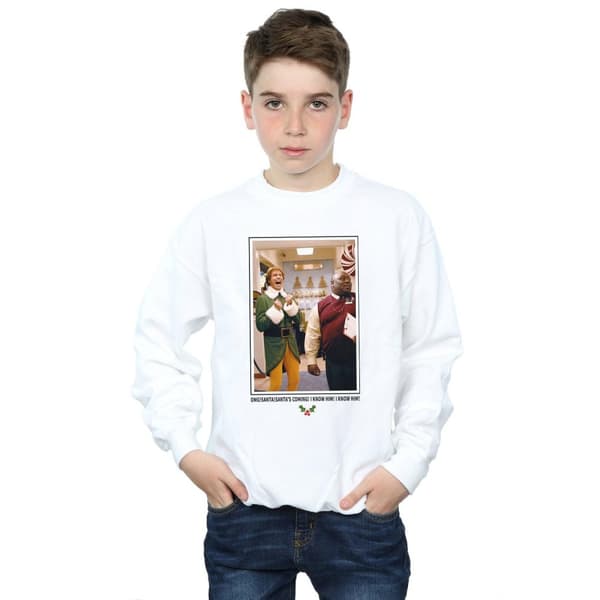 Elf Pojkar OMG Santa Photo Sweatshirt