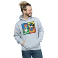Miniatyrbillede 2 af 3: Disney Mens Mickey Mouse Donald Clothes Swap Hoodie