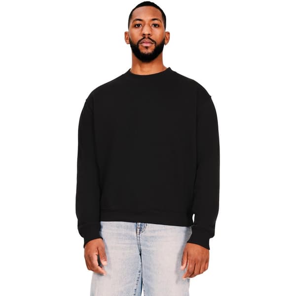 Casual Classics Mens Ringspun Cotton Extended Neckline Oversized Sweatshirt