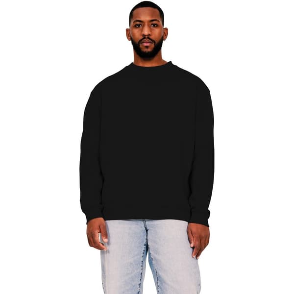 Casual Classics Mens Ringspun Cotton Extended Neckline Oversized Sweatshirt