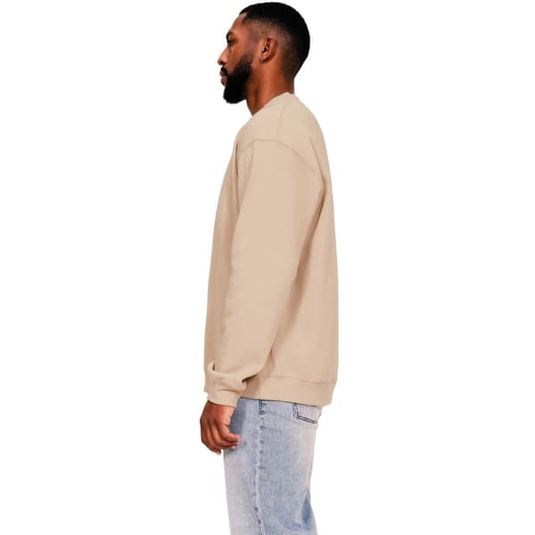 Casual Classics Mens Ringspun Cotton Extended Neckline Oversized Sweatshirt