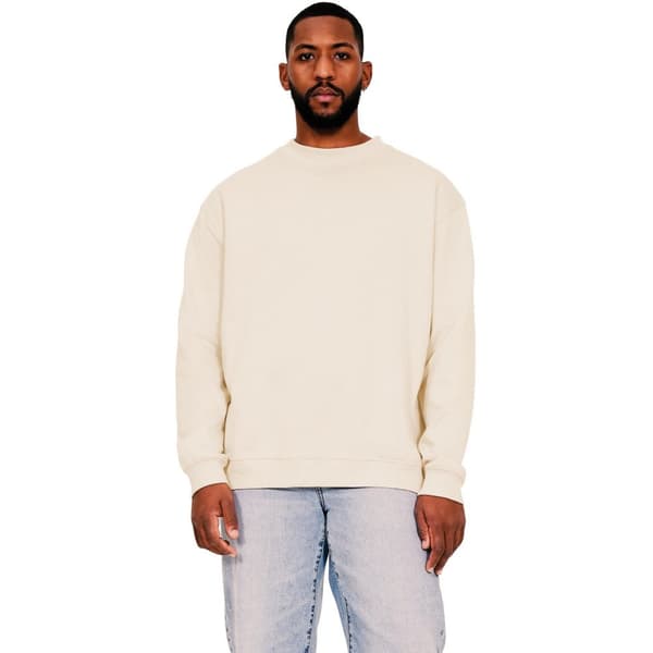 Casual Classics Mens Ringspun Cotton Extended Neckline Oversized Sweatshirt