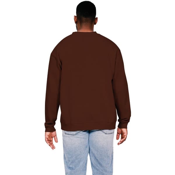 Casual Classics Mens Ringspun Cotton Extended Neckline Oversized Sweatshirt