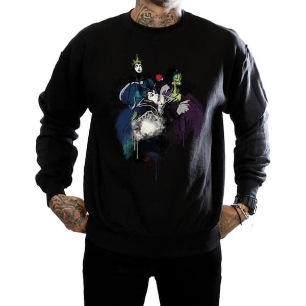 Disney Mens Skurkar Sketch Sweatshirt