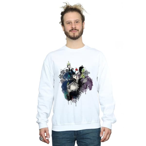 Disney Mens Skurkar Sketch Sweatshirt