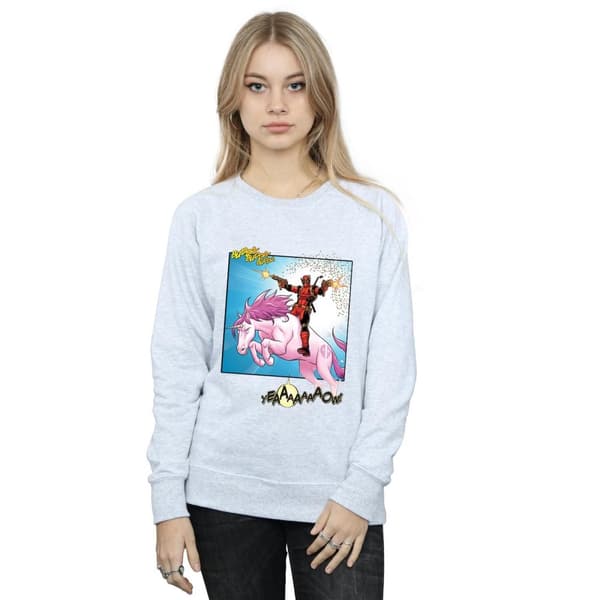 Marvel Dam/Tjej Deadpool Hey You Sweatshirt