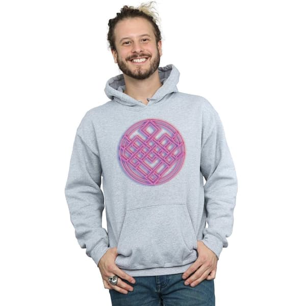 Marvel Mens Shang-Chi And The Legend Of The Ten Rings Neon Icon Hoodie