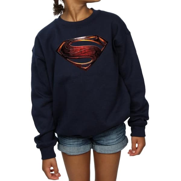 DC Comics Girls Justice League Movie Superman Emblem Sweatshirt