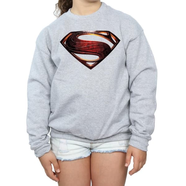 DC Comics Girls Justice League Movie Superman Emblem Sweatshirt