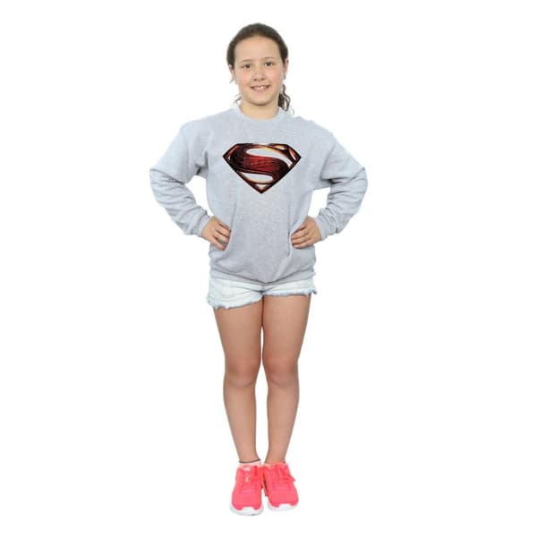 DC Comics Girls Justice League Movie Superman Emblem Sweatshirt