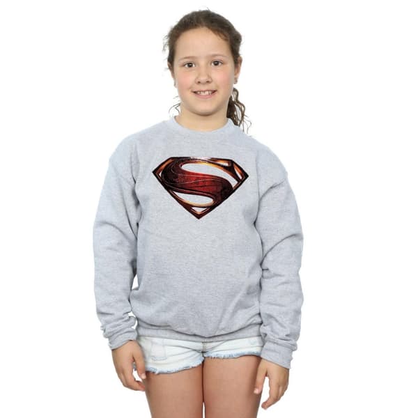 DC Comics Girls Justice League Movie Superman Emblem Sweatshirt