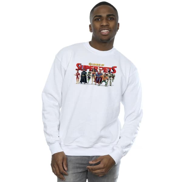 DC Comics Herr DC Comics DC League Of Super-Pets Sweatshirt med grupplogotyp
