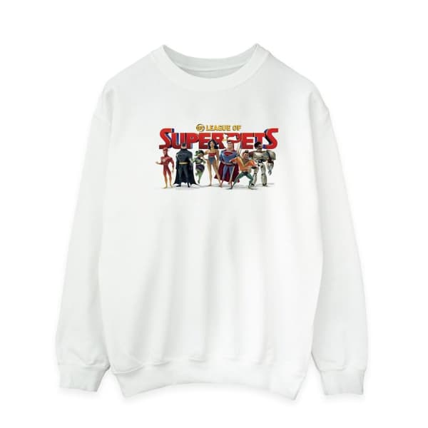 DC Comics Herr DC Comics DC League Of Super-Pets Sweatshirt med grupplogotyp