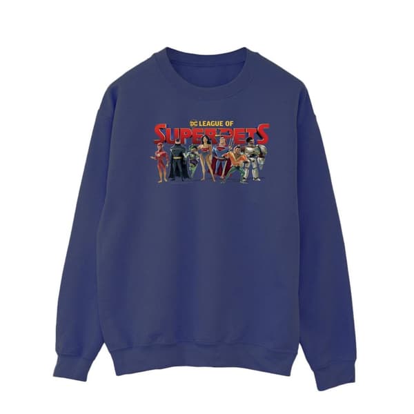 DC Comics Herr DC Comics DC League Of Super-Pets Sweatshirt med grupplogotyp